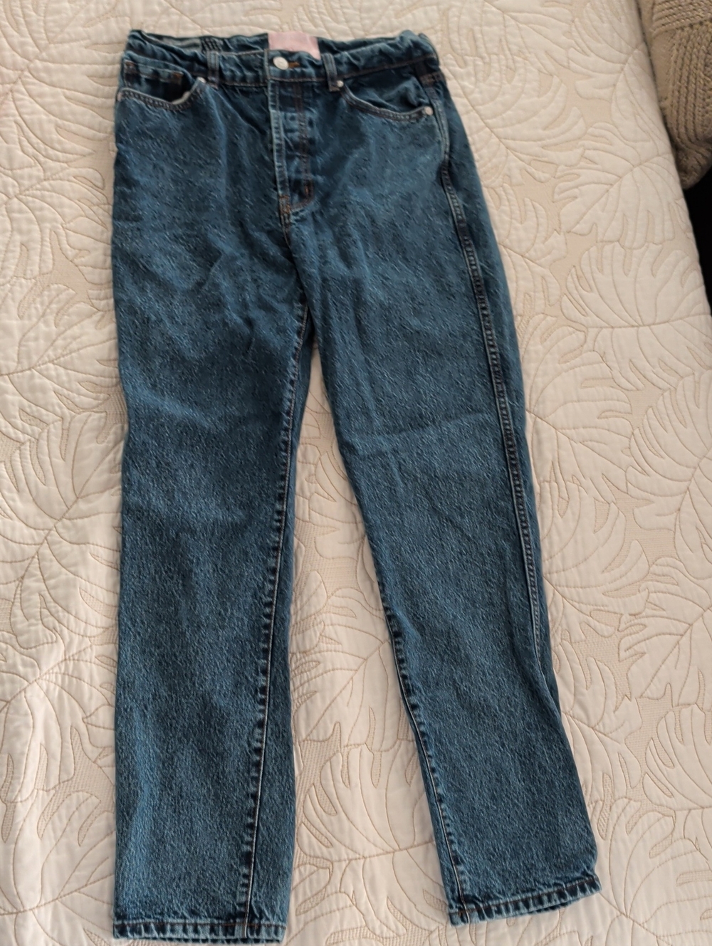 REVICE Women's Straight-Leg Jeans — Deep Blue Denim